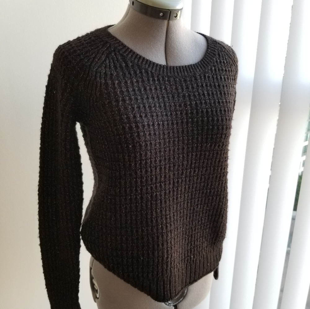 Gap black/gold wool sweater XS
